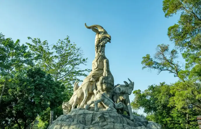 Five Rams Statue
